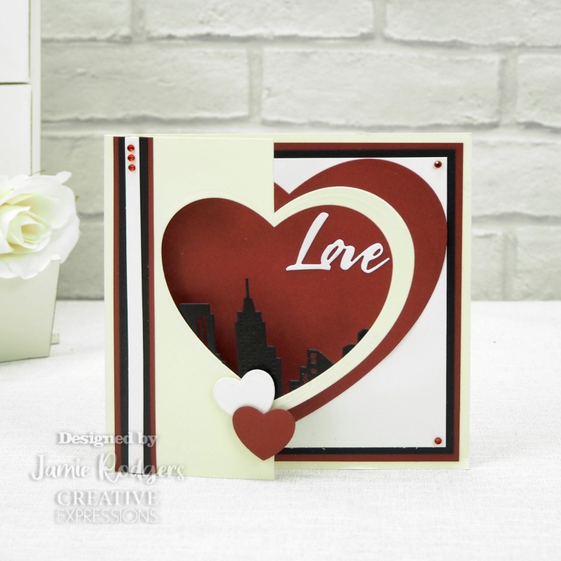 Creative Expressions Jamie Rodgers In And Out Collection Hearts Craft Die
