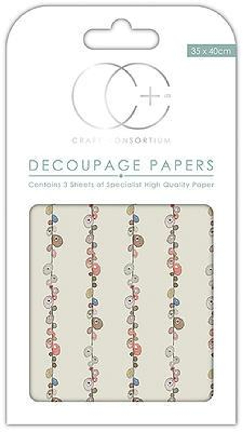 Grey Pebbles Decoupage Papers