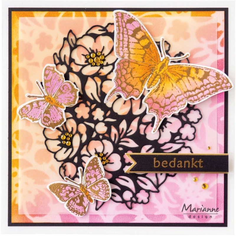 Marianne Design Craftables Die - Art Texture Xl - Floral