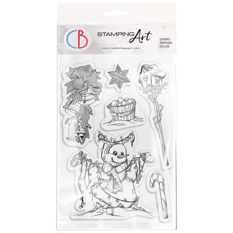 Ciao Bella Clear Stamp Set 4"X6" Winter Lights