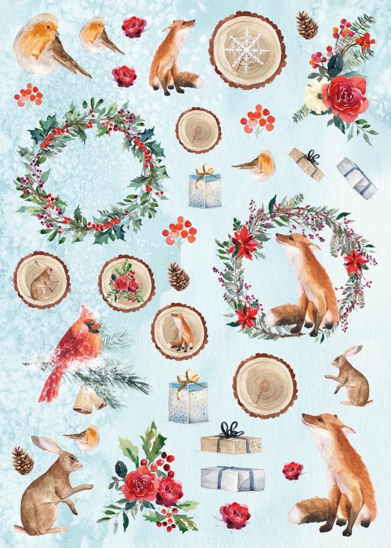 Sl Diy Block Christmas In The Forest Essentials 297X210x9mm 32 Sh Nr.32