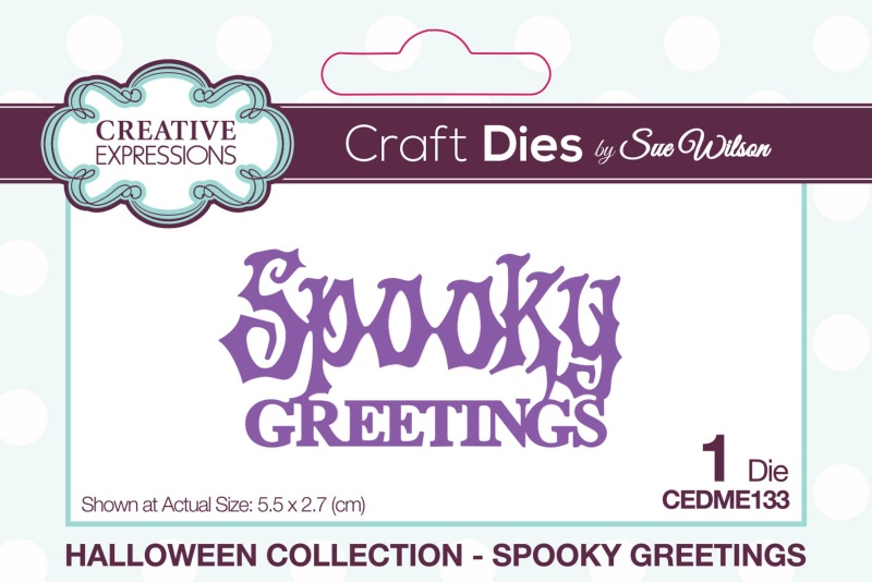 Creative Expressions Spooky Greetings Craft Die