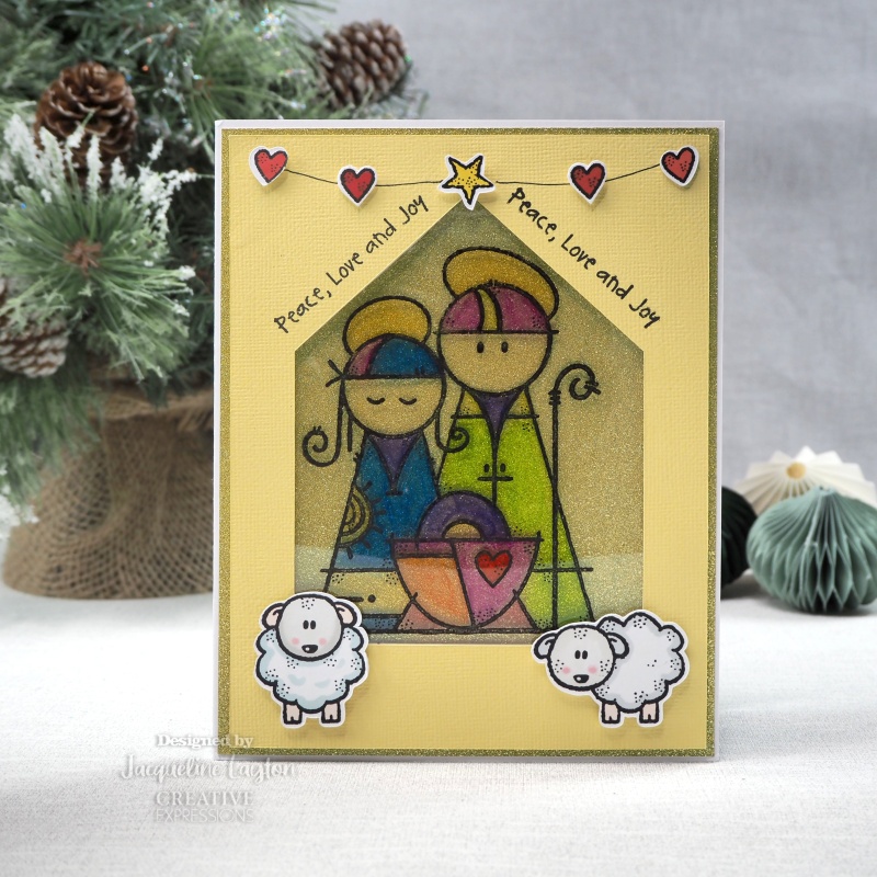 Woodware Clear Singles Mary & Joseph 4 In X 6 In Stamp