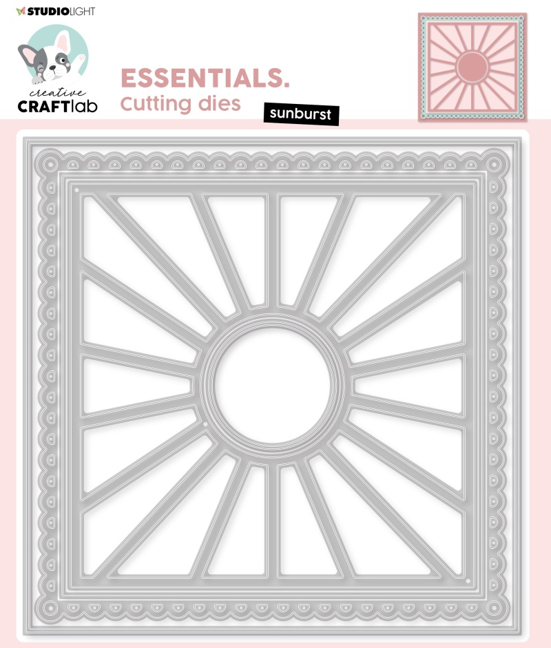 Ccl Cutting Die Sunburst Essentials 154X154x1mm 5 Pc Nr.391