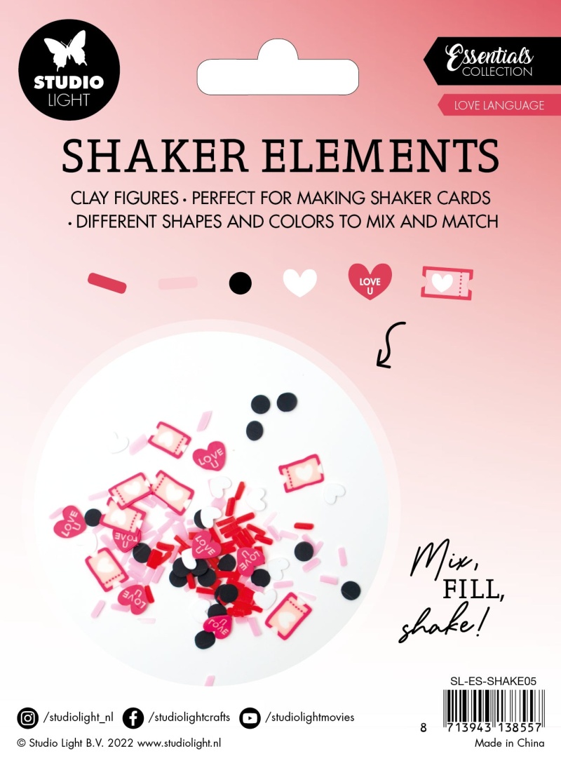 Sl Shaker Elements Love Language Essentials 151X111x1mm 6 Pc Nr.05