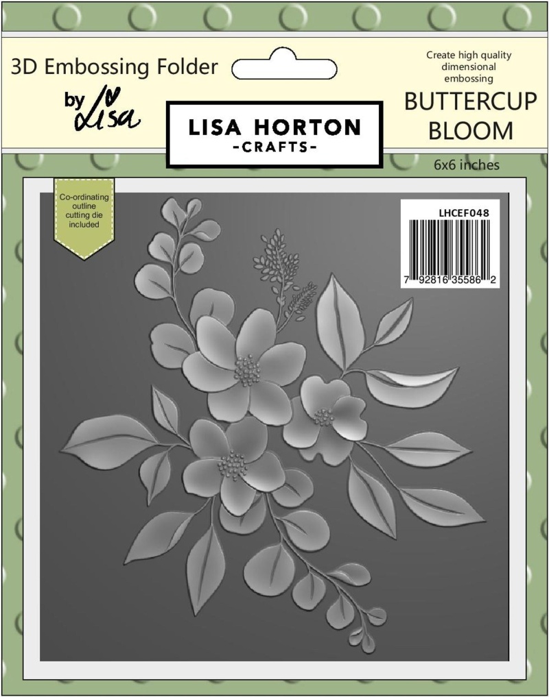 Buttercup Bloom 6X6 3D Embossing Folder With Cutting Die