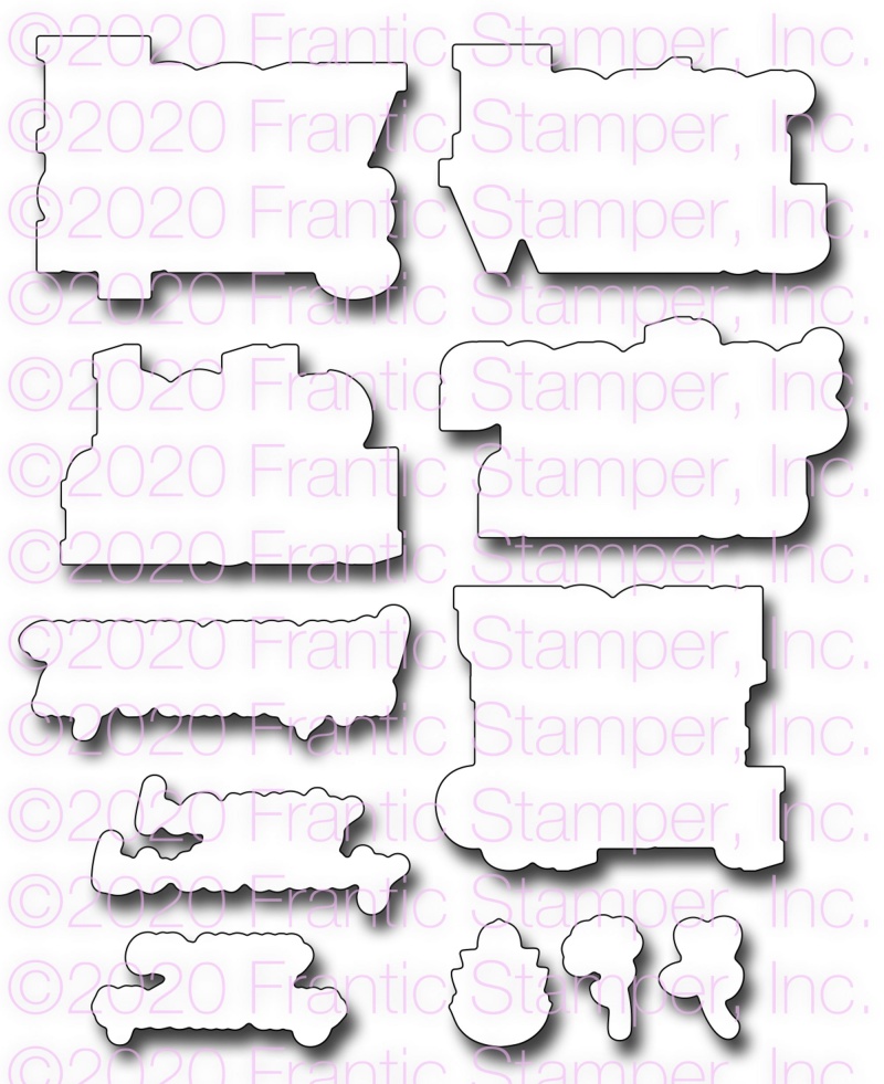 Frantic Stamper Precision Die - Spring Bold Sentiments Matchers