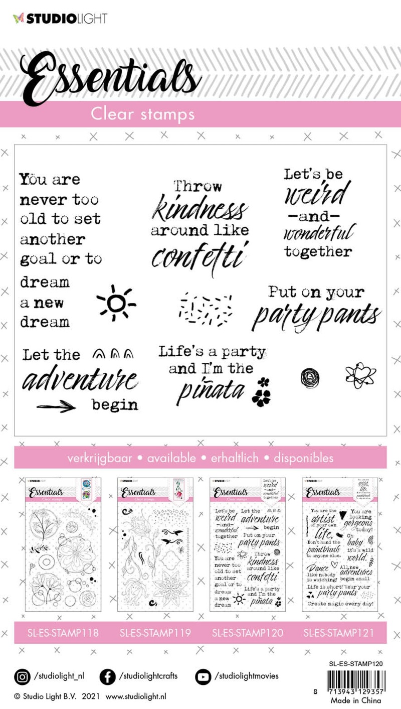 Sl Clear Stamp Let's Be Weird Essentials 148X210x3mm 1 Pc Nr.120