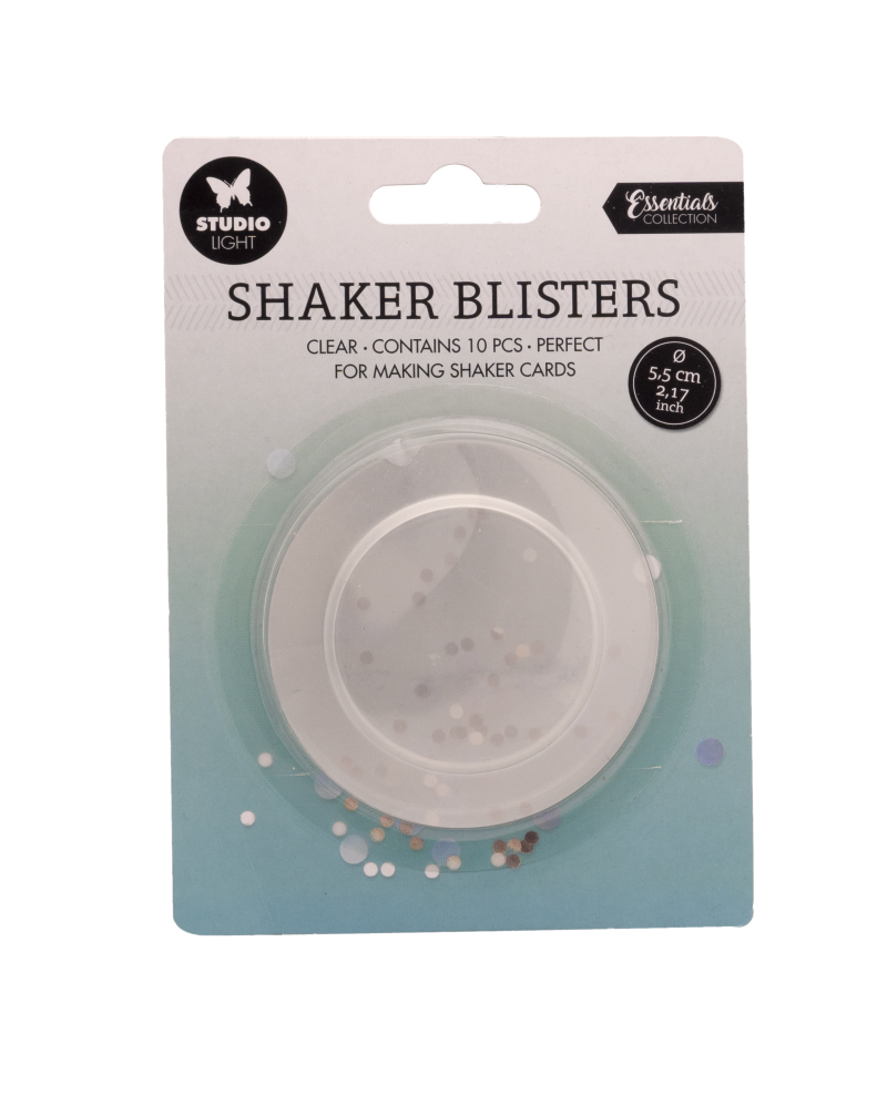 Sl Shaker Window Blister Round Essentials 55X55x5mm 10 Pc Nr.01