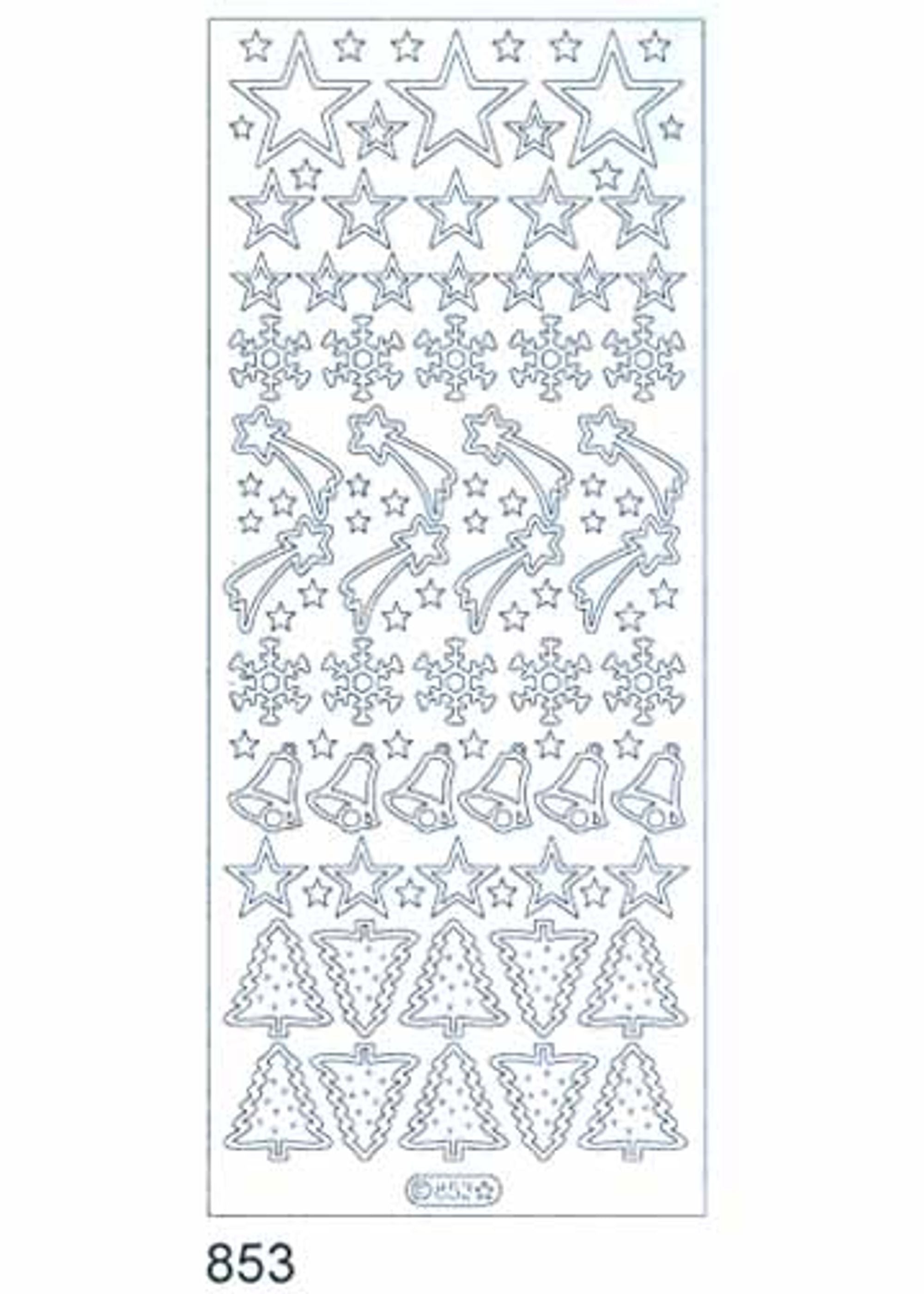 Starform Deco Stickers - Small Snowflakes - Silver