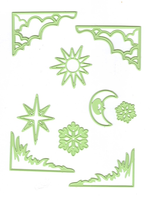 Cutting And Embossing Die - Sun & Moon