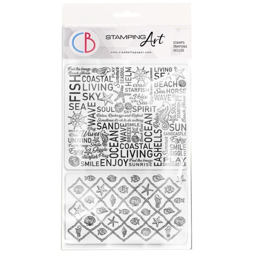 Ciao Bella Clear Stamp Set 4"X6" The Voice Of The Sea