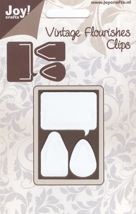 Joy Crafts Cutting Die - Vintage Flourishes Clips (3Pc)