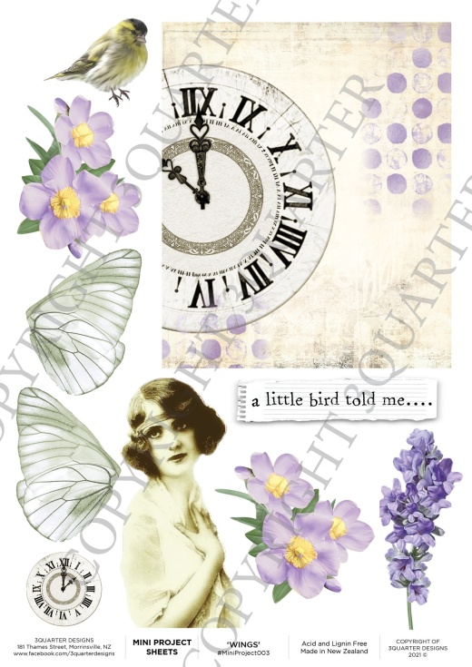 3Quarter Designs Wings Mini Project Sheet