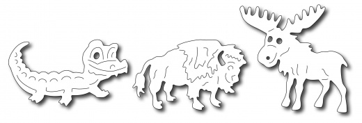 Frantic Stamper Precision Die - Noah's North American Animals (Set Of 3 Dies)