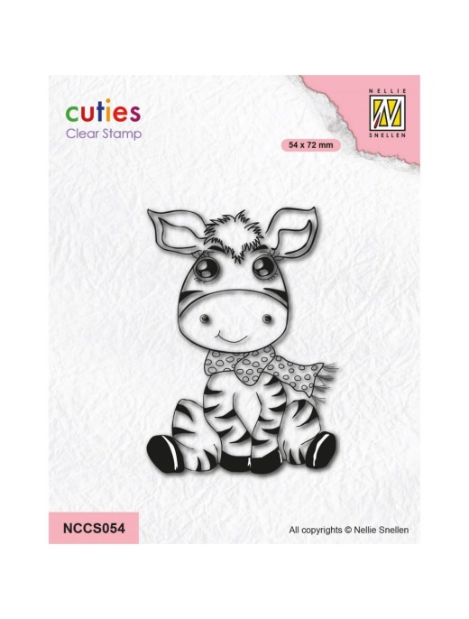 Nellie's Choice Clear Stamp Cutie Zebra