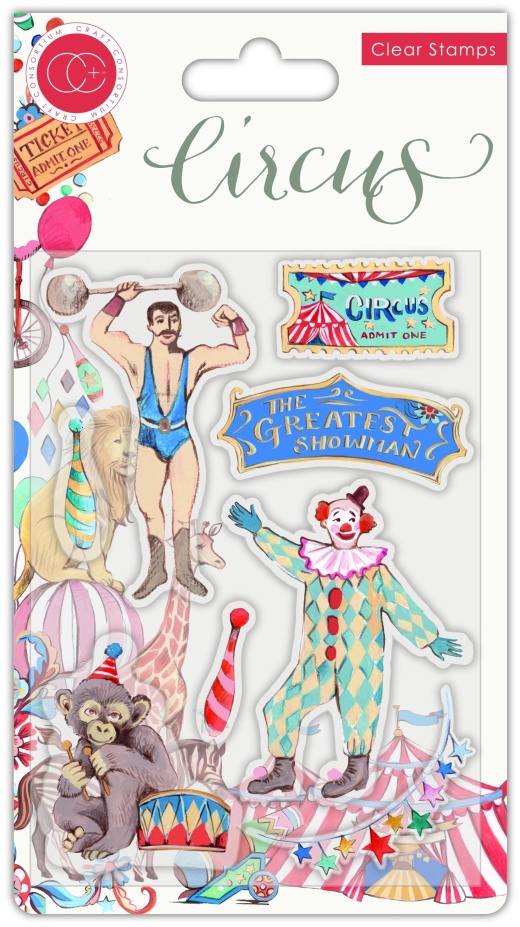 Circus Greatest Show Stamp Set - Craft Consortium