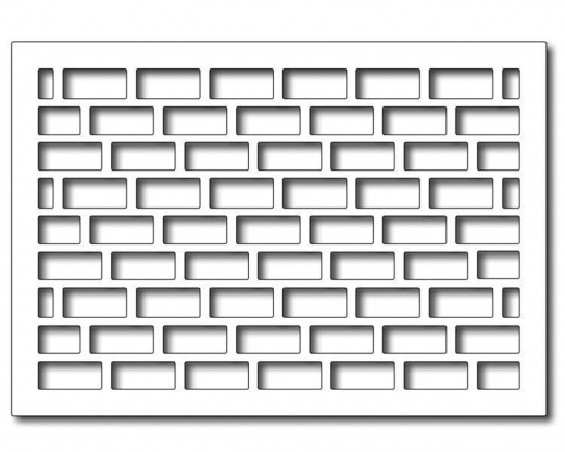 Frantic Stamper - Precision Dies - Brick Wall Card Panel