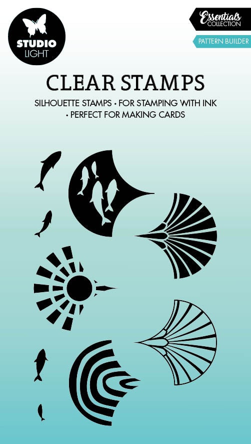 Sl Clear Stamp Pattern Builder Essentials 62X93x3mm 9 Pc Nr.430