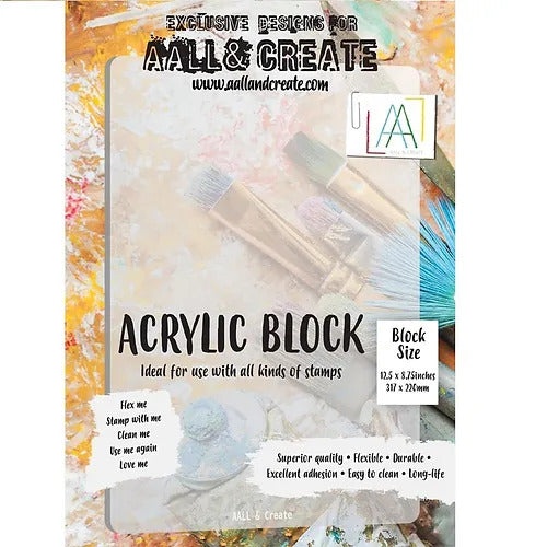 Aall And Create Acrylic Block - A4