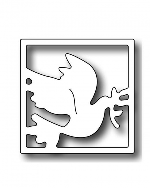 Frantic Stamper Precision Dies - Dove In Square