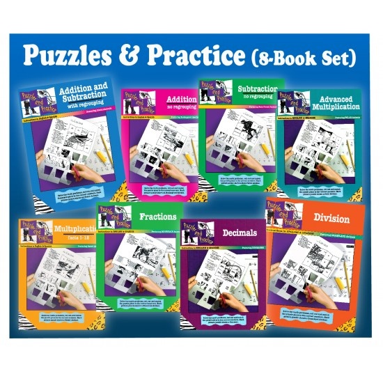 Puzzles & Practice (8-Book Set)