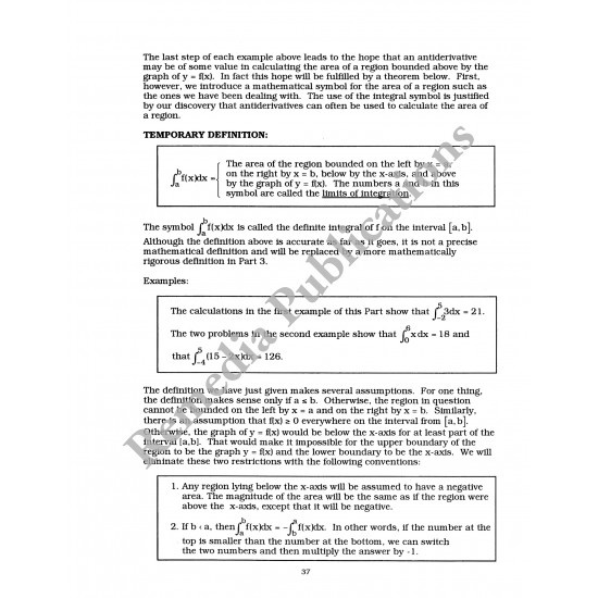 Calculus Ab Volume 2: Straight Forward Math Series (Large Edition)