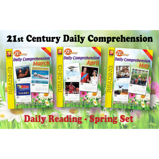 21St Century Spring Daily Comprehension: (March - May) Reading Activities