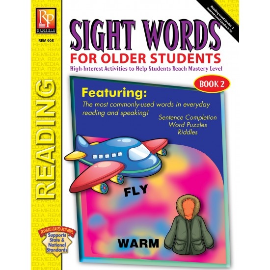 Sight Words For Older Students (Book 2)