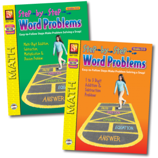 Step-By-Step Word Problems (2-Book Set)