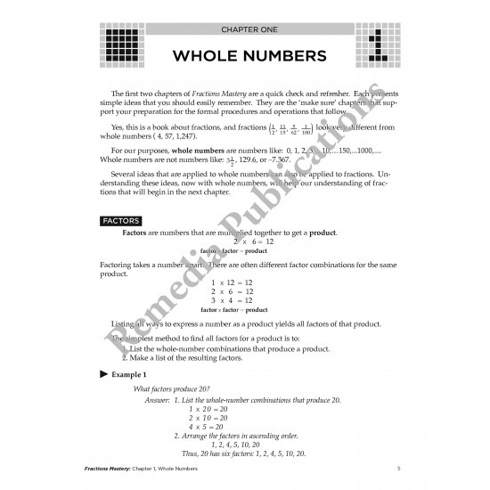 Fractions Mastery: Straight Forward Math Series (Large Edition)