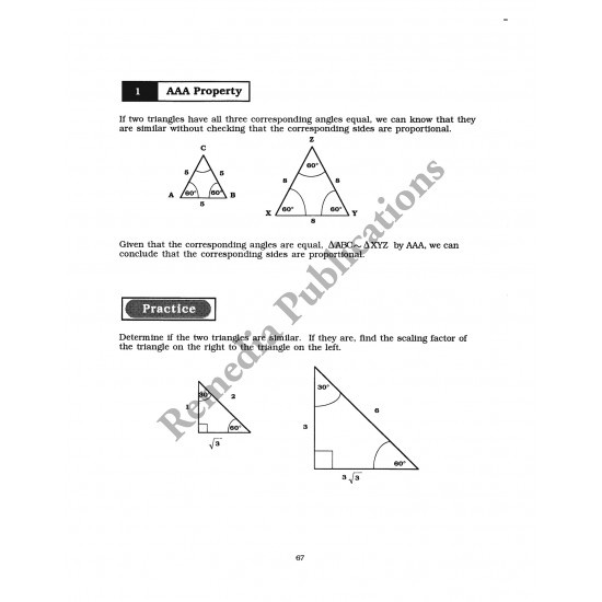 Geometry: Straight Forward Math Series (Large Edition)