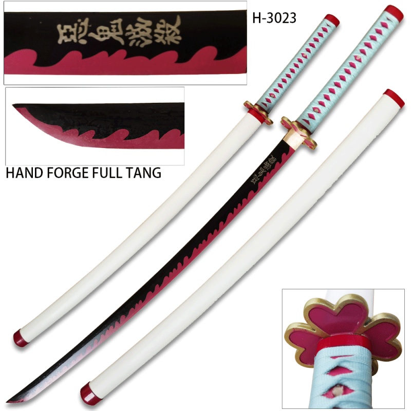 Demon Slayer Mitsuri Kanroji Slayer Handmade Anime Sword Steel Blade