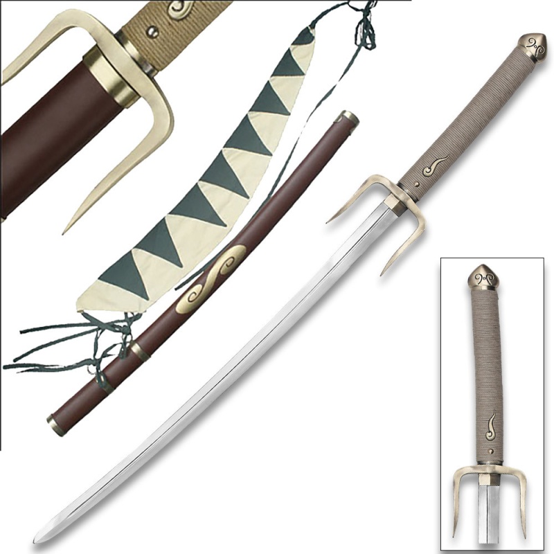 Typhoon Swell Anime Samurai Sword Wood Scabard