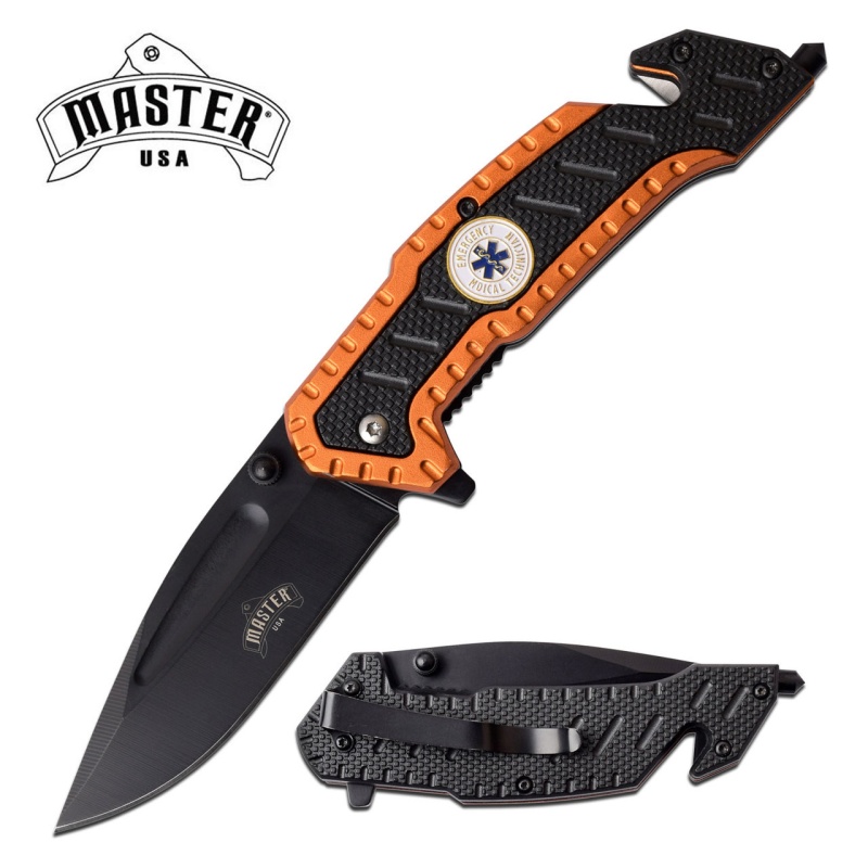 Master Usa Medical-Tech Emergency Knife Glass Breaker Belt Cutter