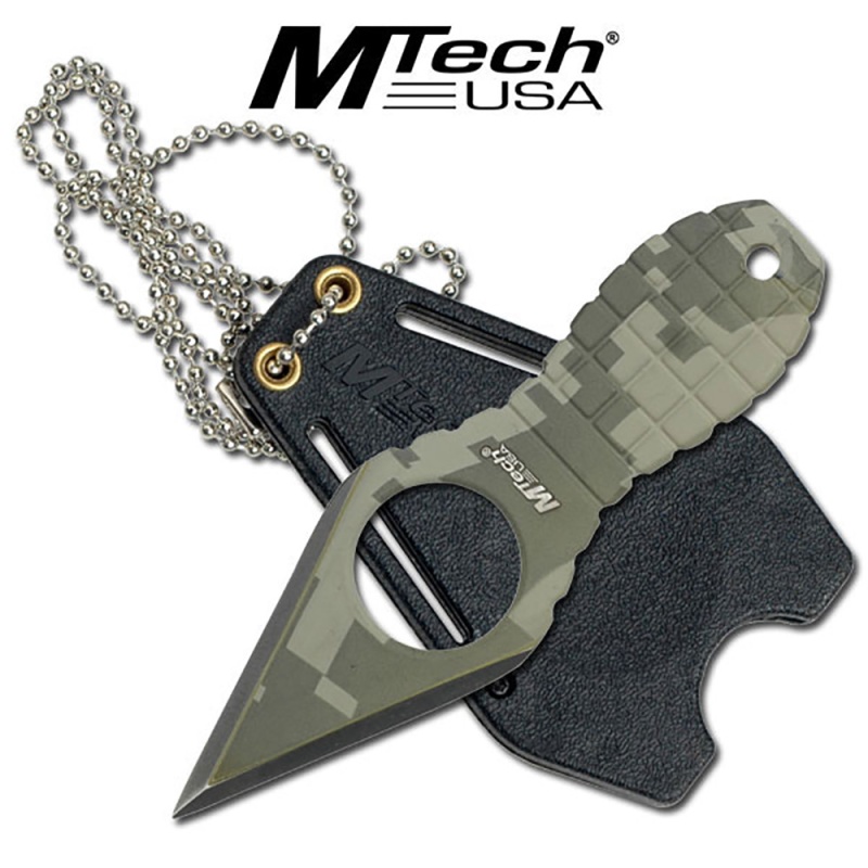 Mtech Usa Camouflage Neck Knife 4.25" Overall