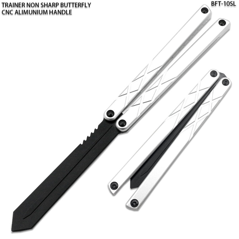 Cnc Non-Sharp Professional Smooth Handle Trainer Tool Butterfly Sliver Spear Blade