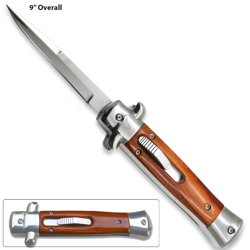 Otf Italian Mafia Milano Knife Wood Handle
