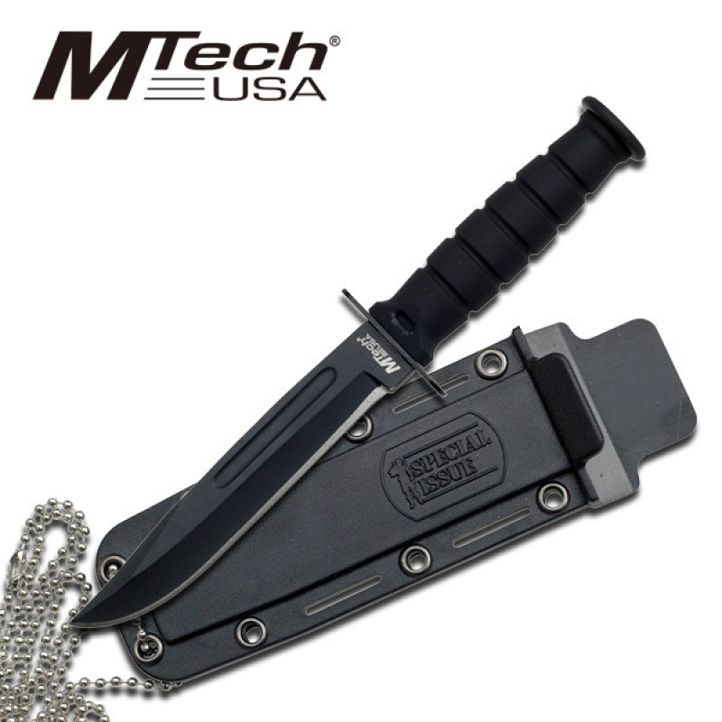 Mtech Usa Special Issue Gi Knife Tactical Fixed Blade Boot & Neck Holster