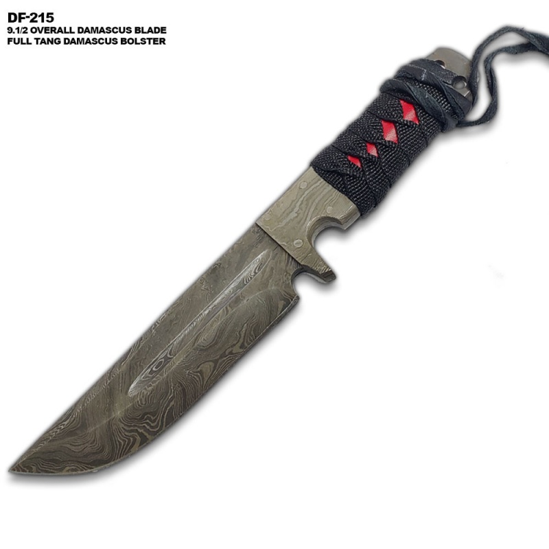 White Deer Executive Hand Forged Damascus Bolster Steel Knife Full Tang
