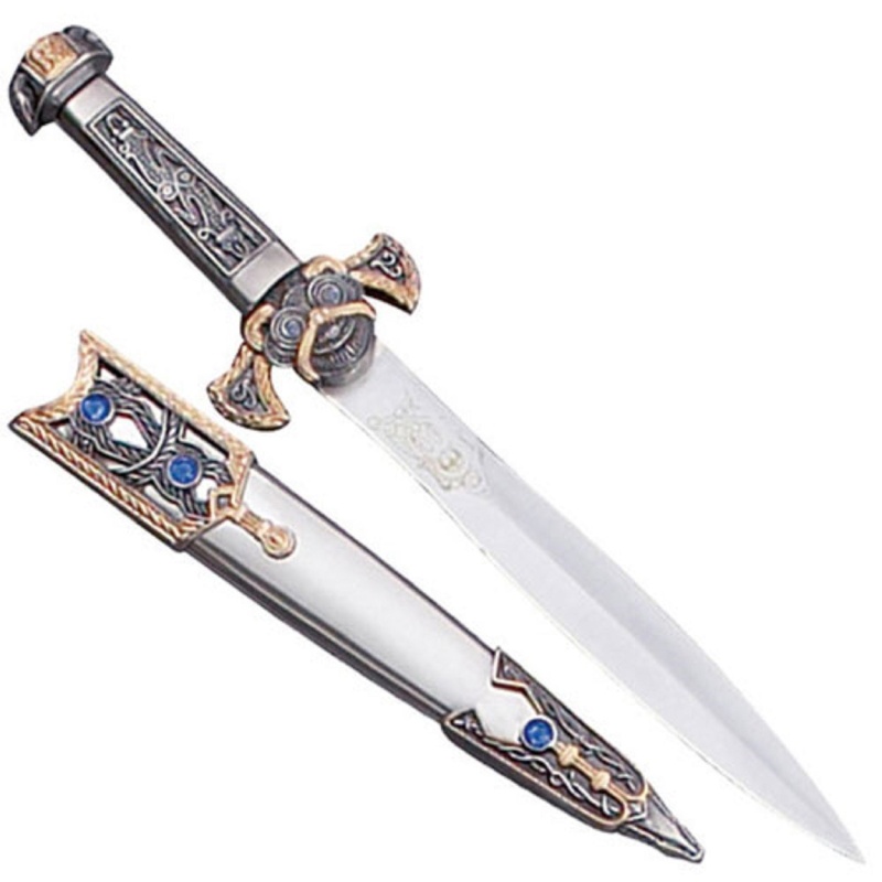 Roman Legion Soldier Short Sword Elite Historical Dagger W/ Blue