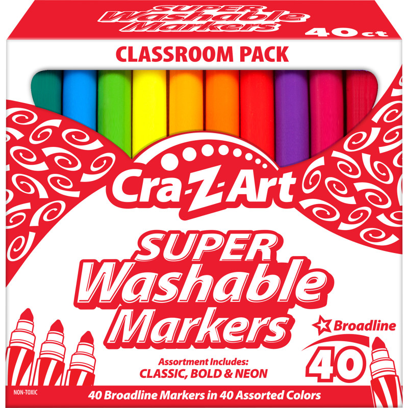  Crayola Broad Line Markers - Red (12ct), Markers for