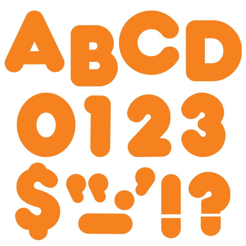 Ready Letters 4 Inch Casual Orange