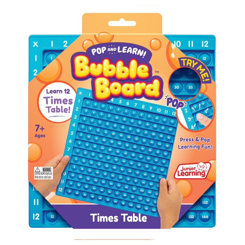 Times Table Pop & Learn Bubble Bord