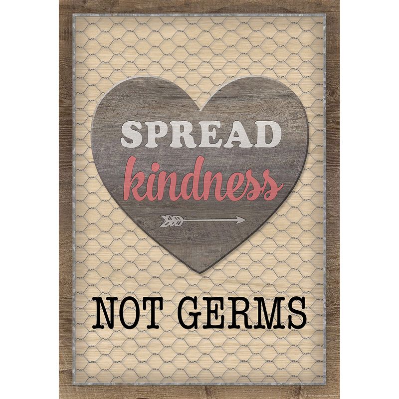 Spread Kindness Not Germs Poster