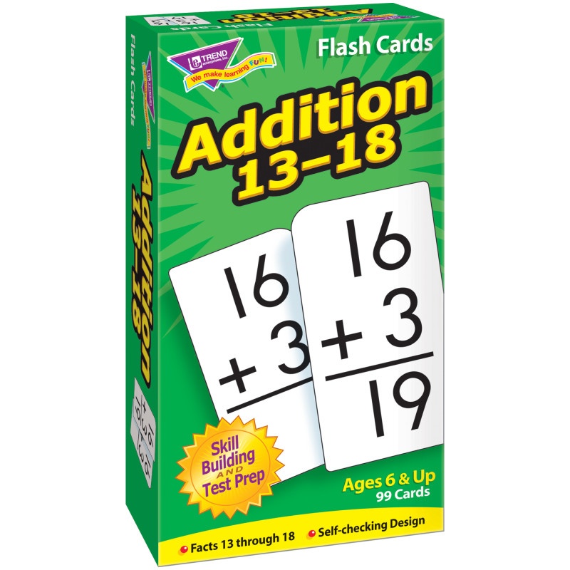 Flash Cards Addition 13-18 99/Box