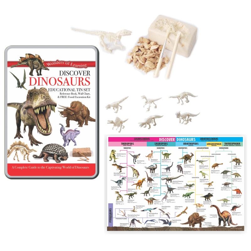 Tin Set Discover Dinosaurs Wonders Of Learning