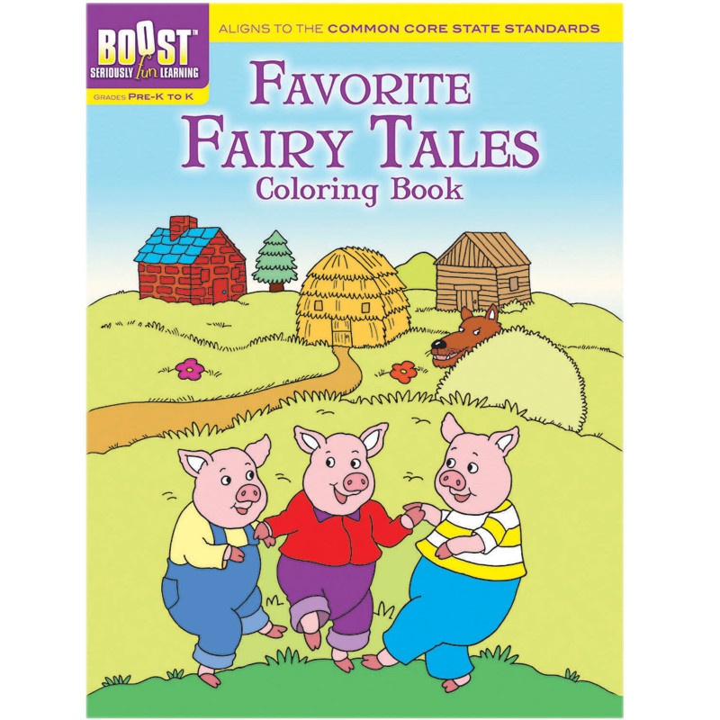 Boost Favorite Fairy Tales Coloring Book Gr Pk-k