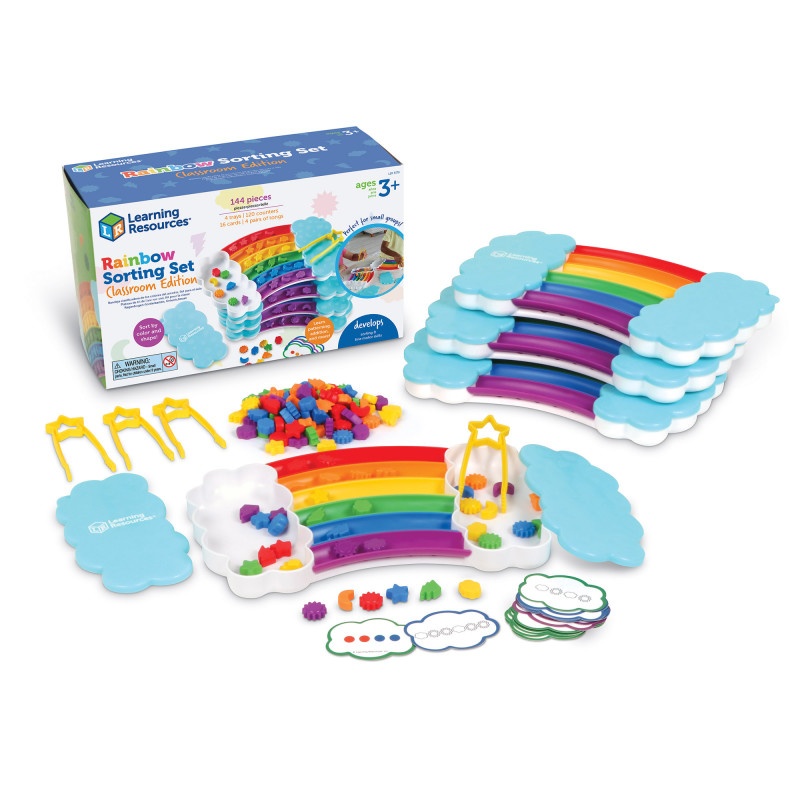 Rainbow Sorting Trays Class Edition