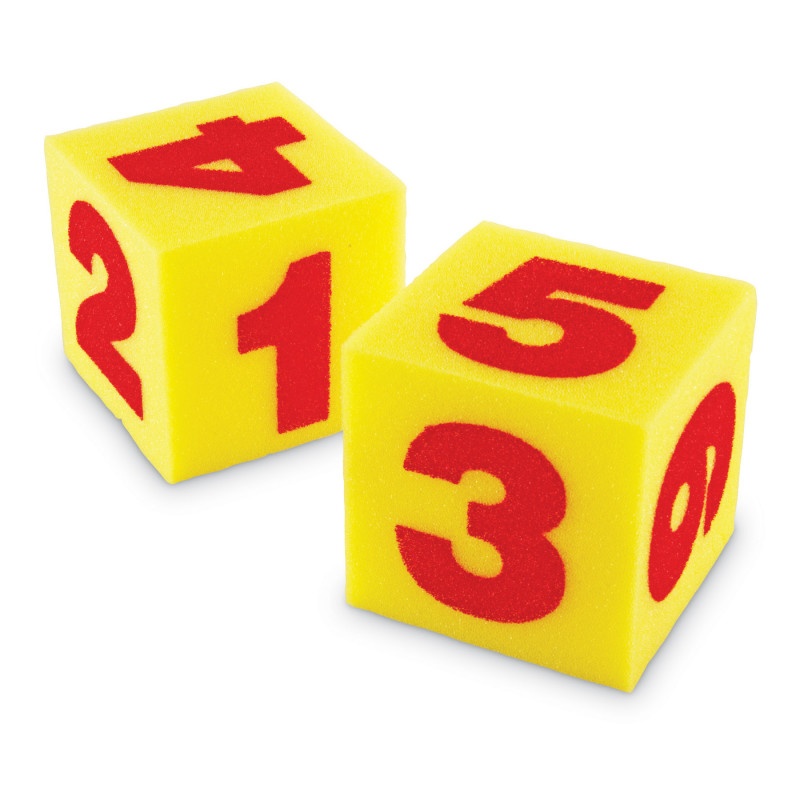 Giant Soft Cubes Numeral 2/Pk 5 Square